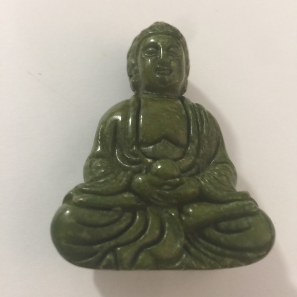 Hand Carved Buddha Pendant with drilled Hole - Picture 11 of 14